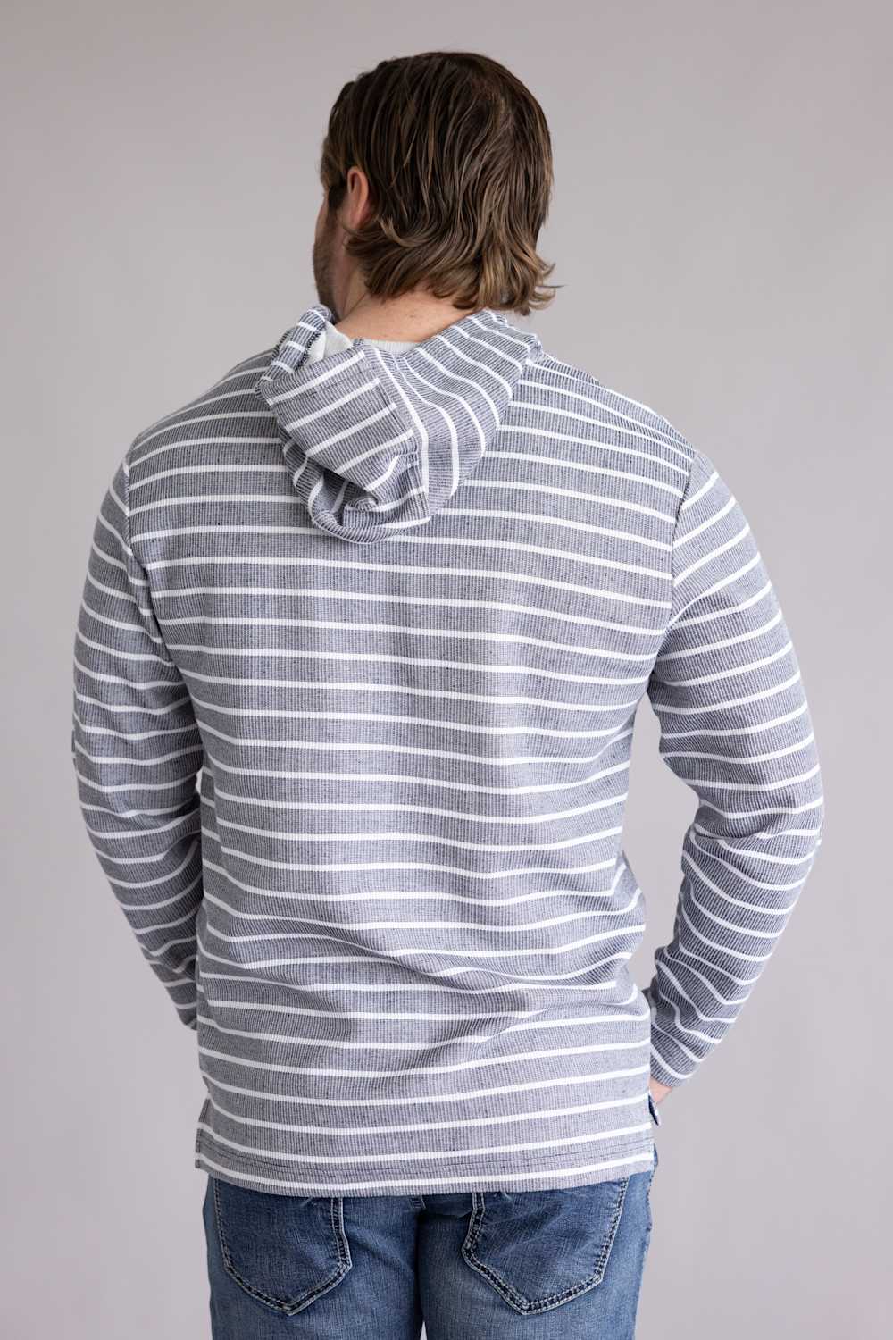 Weatherproof Vintage Summer Hoodie for Men in Maritime Blue | S2631621GK-MARITIMEBLUEMIX - Image 3