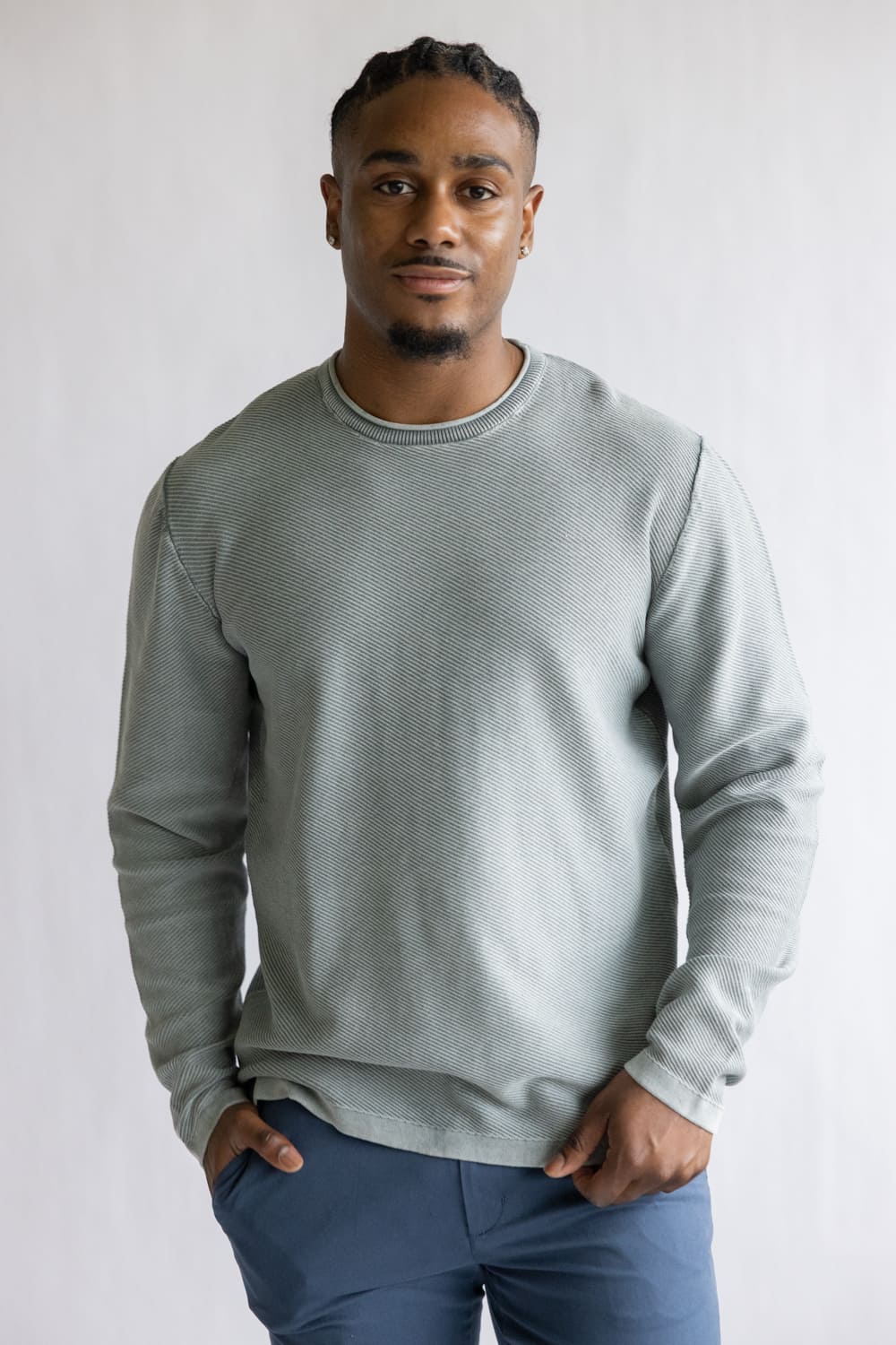 Weatherproof Vintage Twill Stonewash Roll Neck Sweater for Men - Image 3