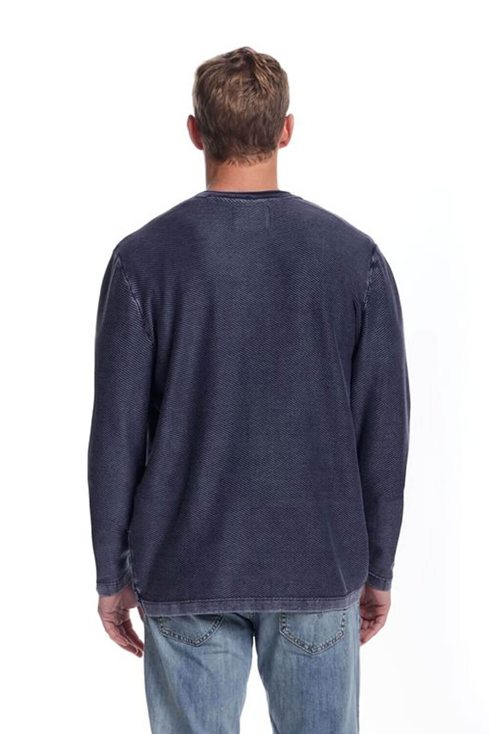 Weatherproof Vintage Twill Stonewash Shirt for Men in Blue Nights | S2540488WV-BLUENIGHTS - Image 2