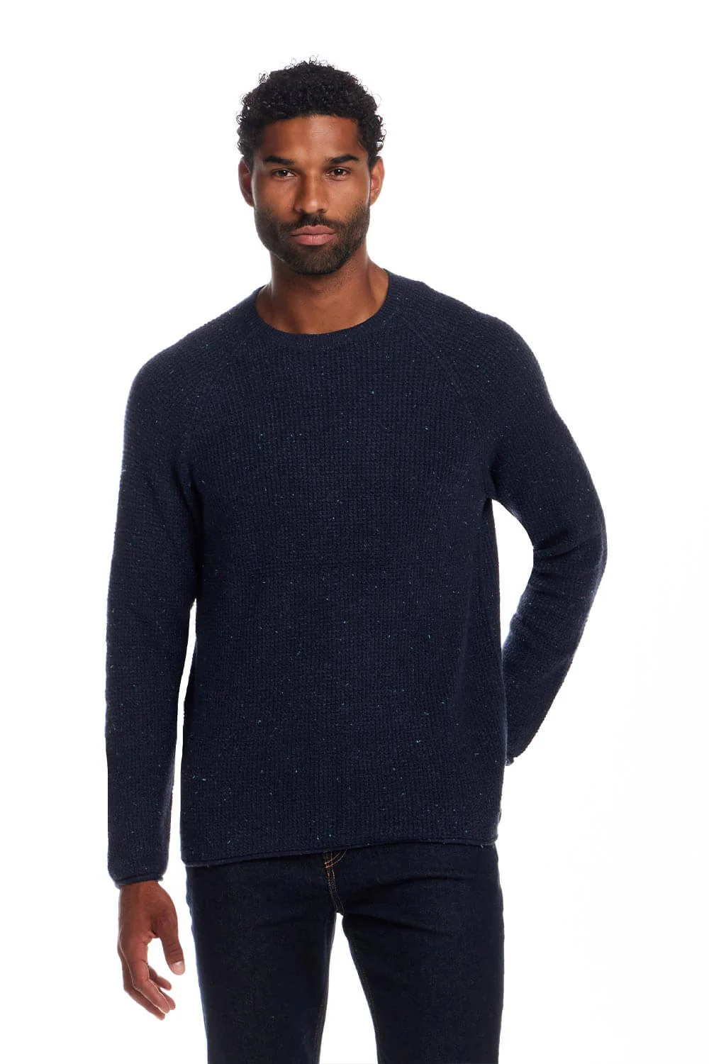Weatherproof Vintage Waffle Donegal Sweater for Men - Image 3