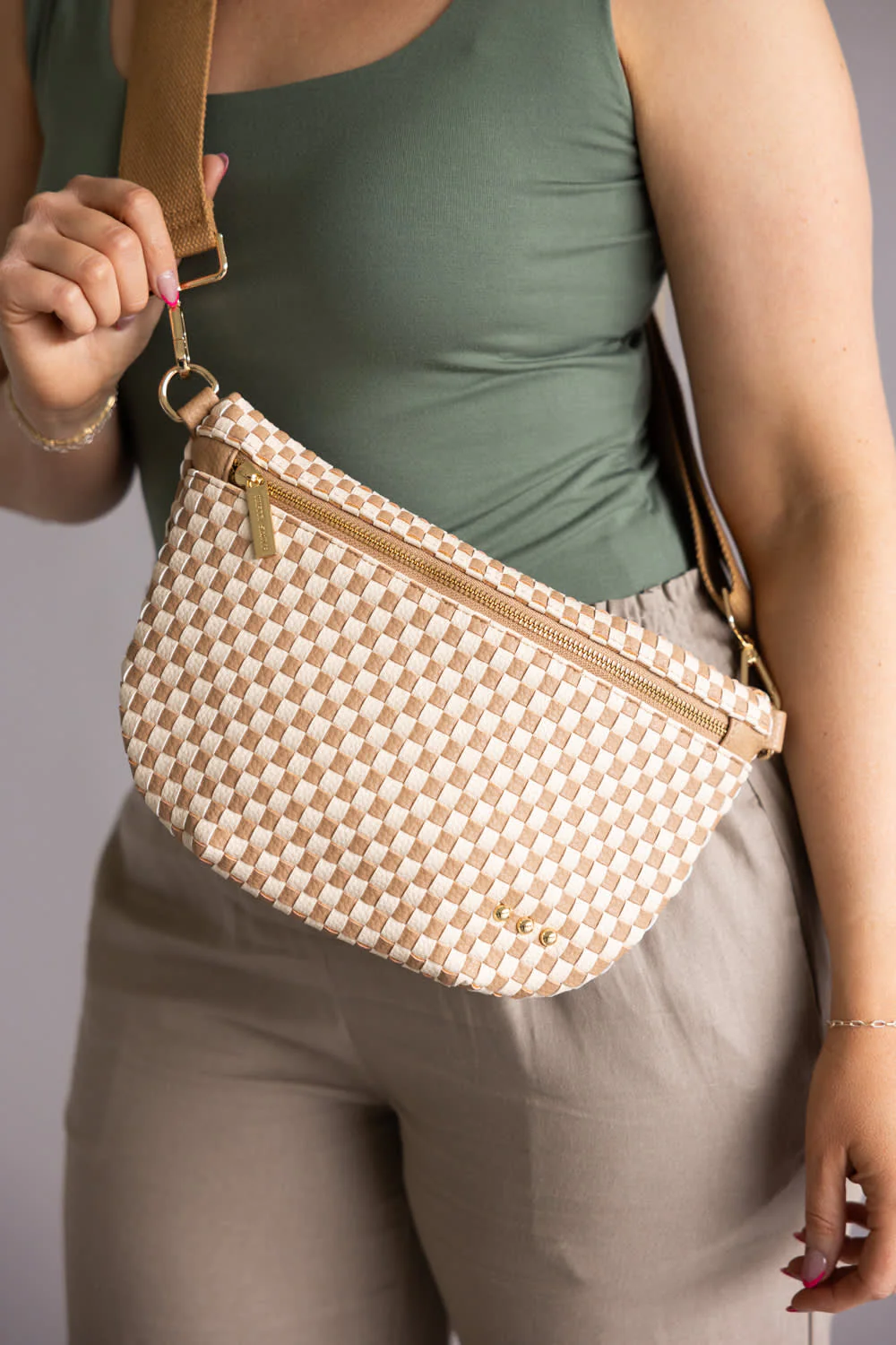Weave Checkered Bag for Women - Image 2