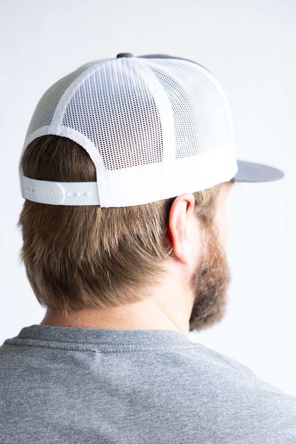 Whiskey Bent Lake Dayz Trucker Hat for Men in Grey | LKDAY-GRY - Image 3