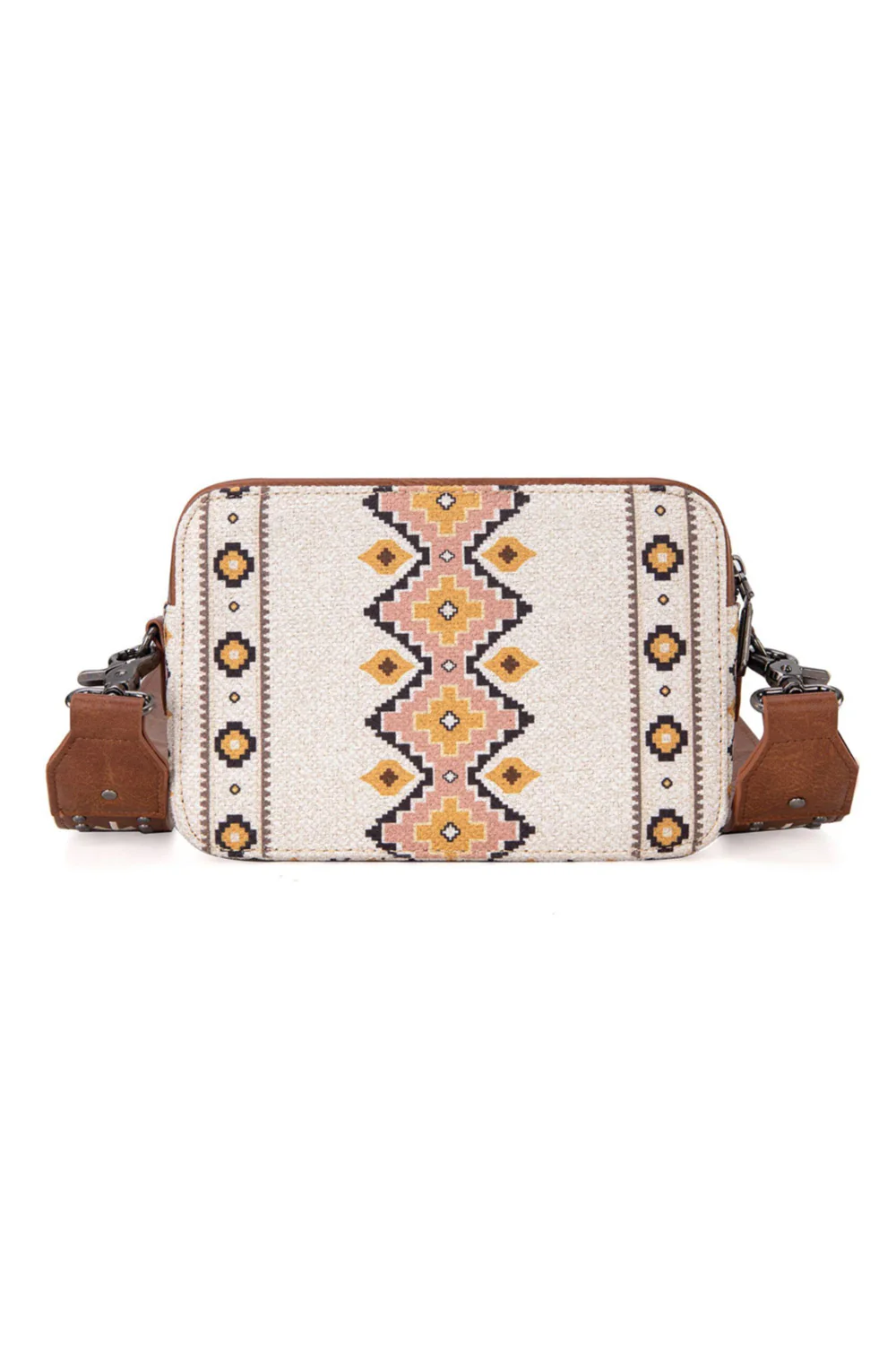 Wrangler Aztec Crossbody for Women in Coffee | WG2207-3003-CF - Image 2