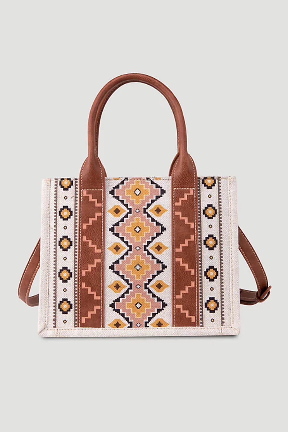 Wrangler Crossbody Tote Bag for Women in Pink/Yellow | WG2202-8120SCF - Image 3