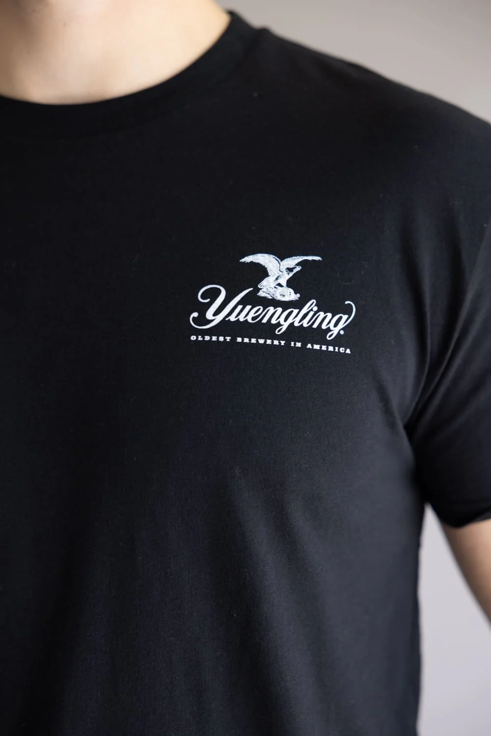 Yuengling Neon Logo T-Shirt for Men in Black | 5540-BLACK - Image 4
